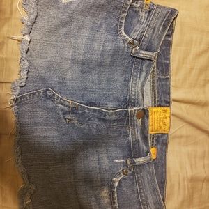 Hollister jean skirt